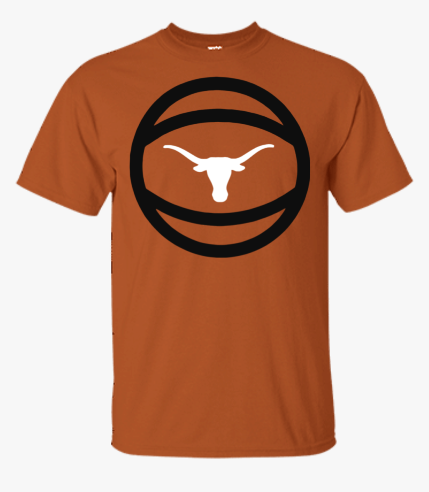 Texas Longhorns Basketball And Logo Performance T-shirt - Basketball Texas Shirt Longhorns, HD Png Download, Free Download