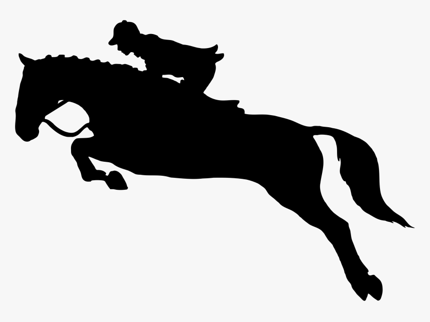 Race Clipart Hurdler - Horse Jumping Svg, HD Png Download, Free Download
