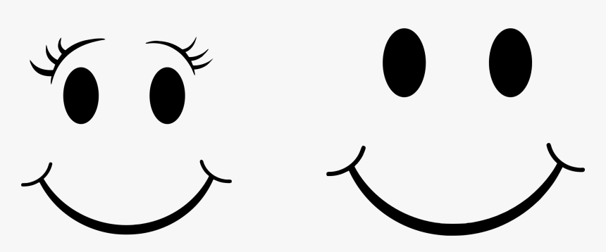 Transparent Happy Face Png Black And White Black And White Happy Face Clipart Png Download Kindpng