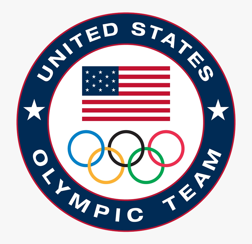 Navy Olympicteam Color Iocrings - Team Usa Logo Olympics 2018, HD Png Download, Free Download