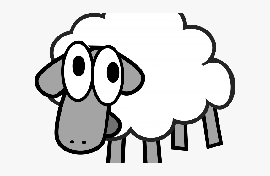 Transparent Lamb Clipart - Cartoon Sheep Png, Png Download, Free Download