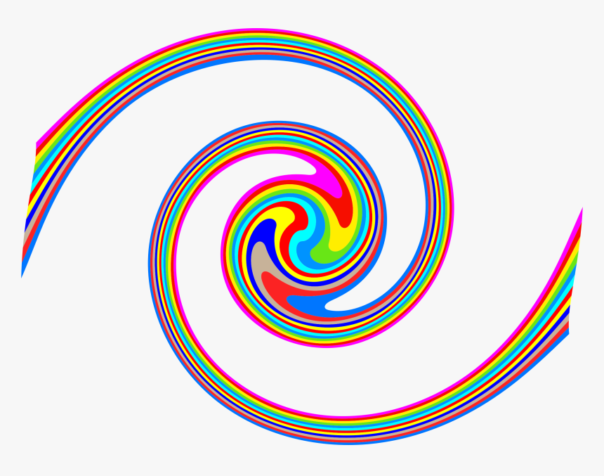 Spiral Clipart Rainbow - Taste The Rainbow Png, Transparent Png, Free Download