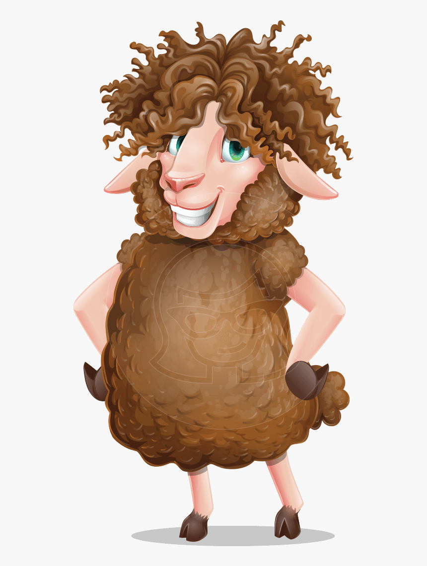 Cartoon Sheep Vector Character - Sheep Characters, HD Png Download, Free Download