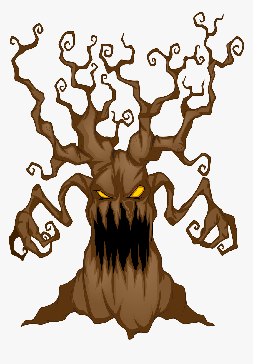 Tree Clip Art Image - Transparent Background Spooky Halloween Clip Art, HD Png Download, Free Download