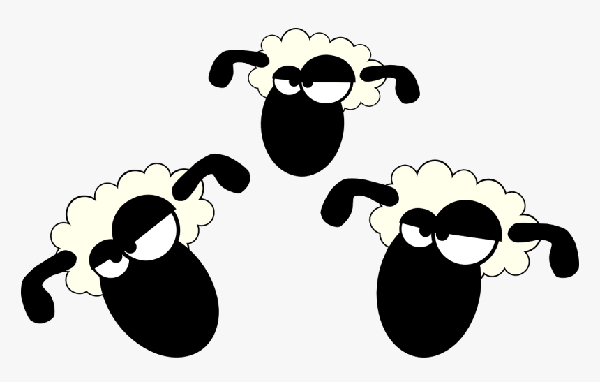 Sheep Farm Animal Free Picture - Cartoon Sheep Transparent Background, HD Png Download, Free Download