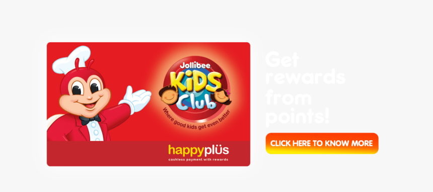 Jollibee Kids Club - Jollibee Happy Plus Card, HD Png Download, Free Download