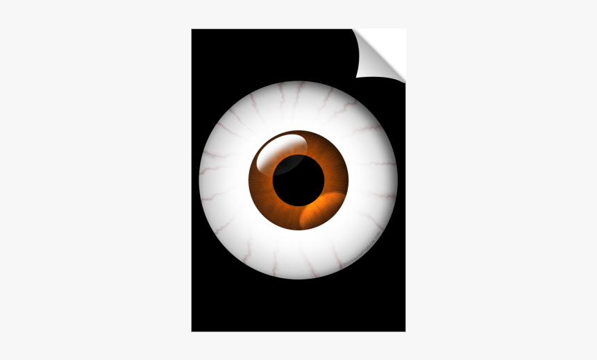 Large Brown Blood Shot Eye Poster Print - Circle, HD Png Download, Free Download