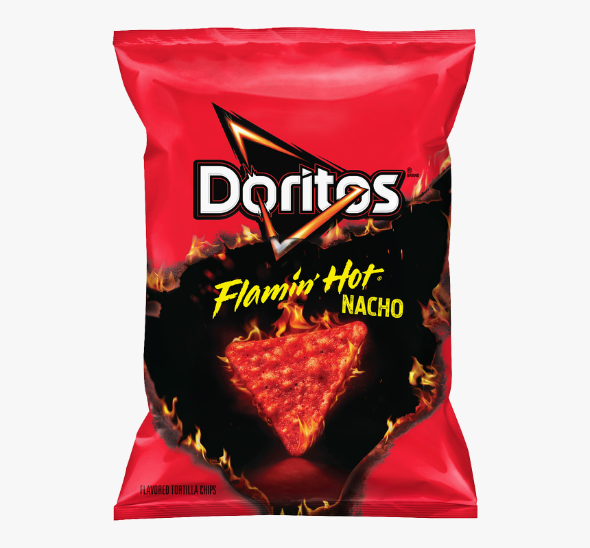 Doritos® Flamin Hot® Nacho Flavored Tortilla Chips - Flamin Hot Nacho Doritos, HD Png Download, Free Download