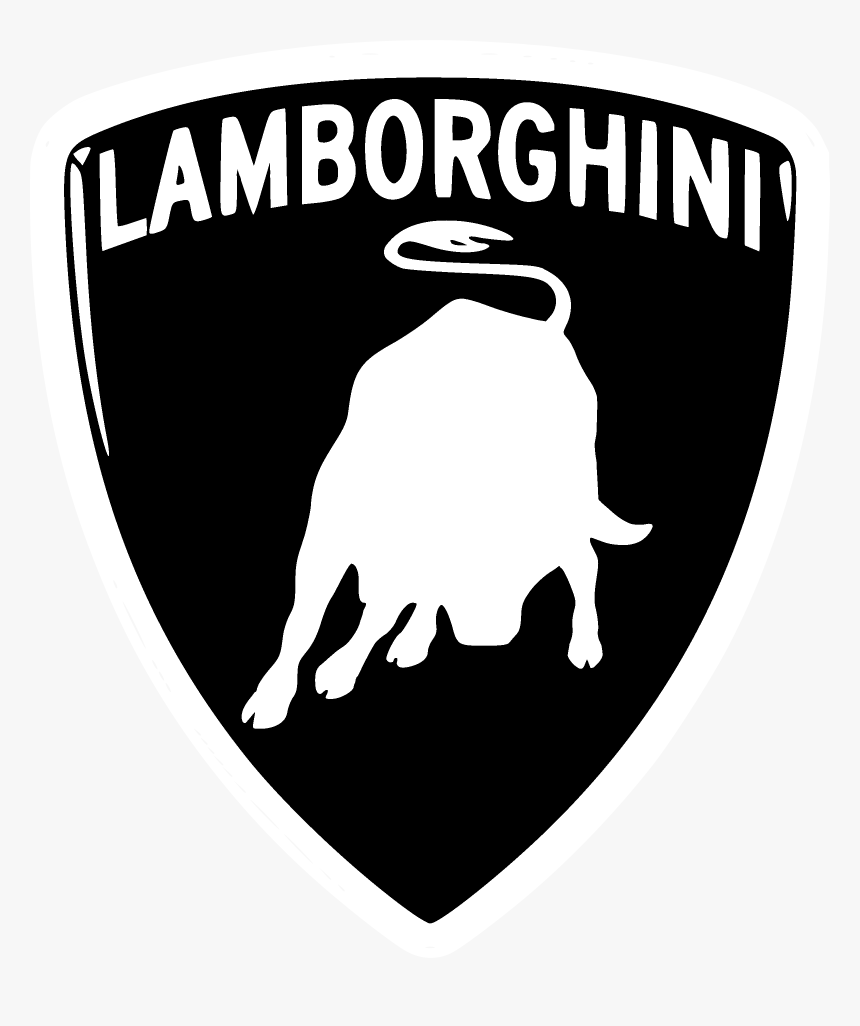 Lamborghini Logo Black And White, HD Png Download, Free Download