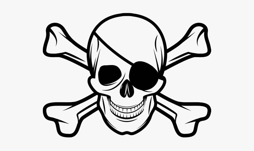 Skull And Crossbones Eye Patch, HD Png Download, Free Download