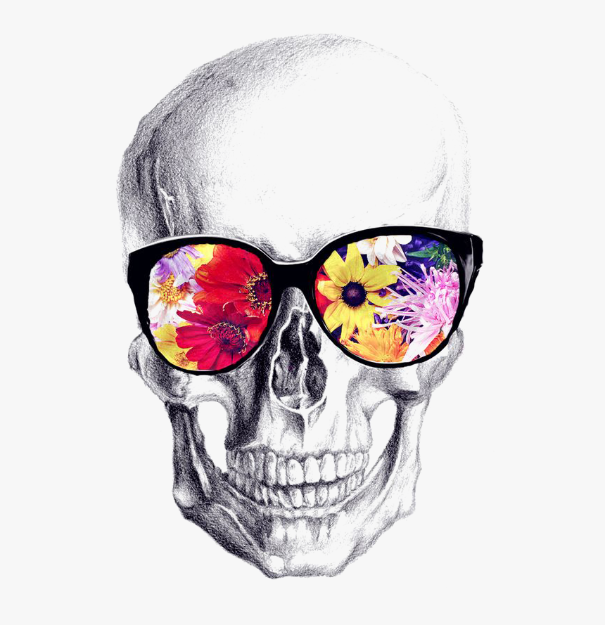 Calavera Art Drawing Skull Hd Image Free Png Clipart - Caveira Com Oculos, Transparent Png, Free Download