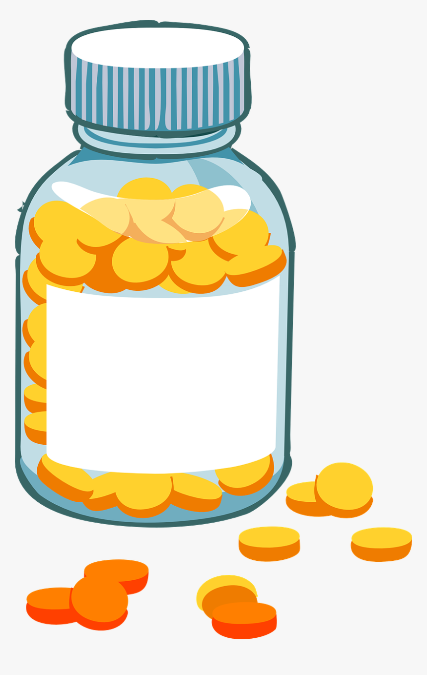 Animated Pill Bottle, HD Png Download, Free Download