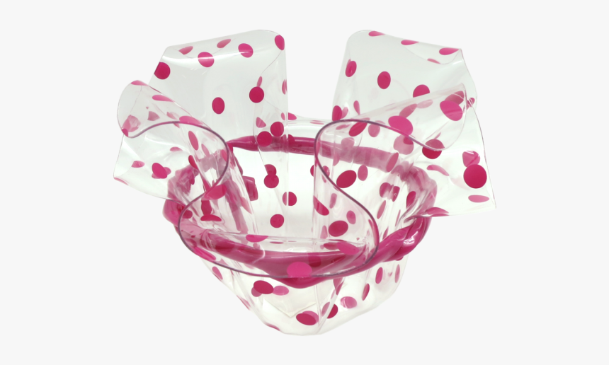 Acrylic Container With Pink Polka Dots - Wrapping Paper, HD Png Download, Free Download