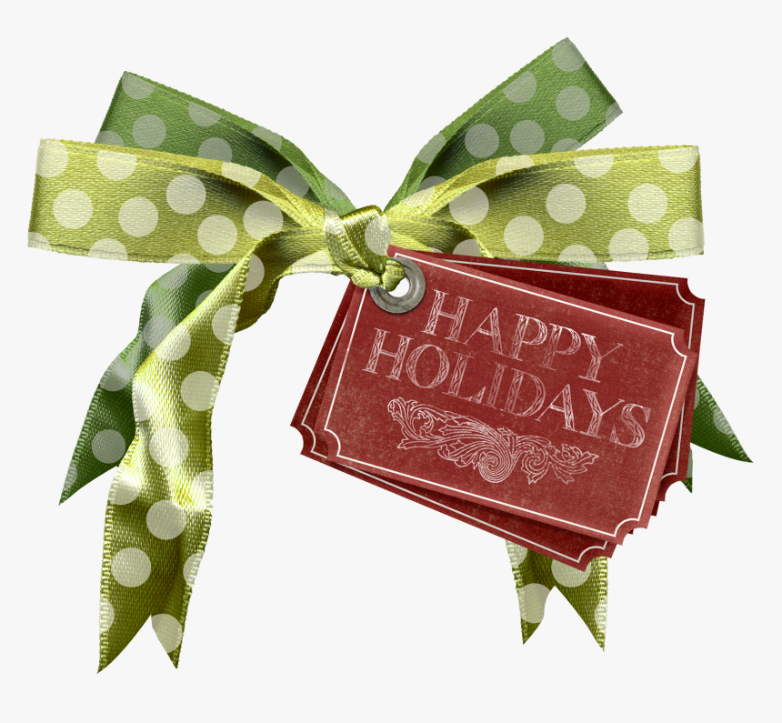 Download Holiday Ribbontag - Christmas Stock Deviantart, HD Png Download, Free Download