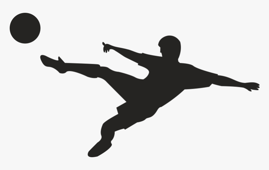 Download Football Player Clip Art Vector Graphics Silhouette - Silhouette Of Boy Playing Soccer, HD Png ...