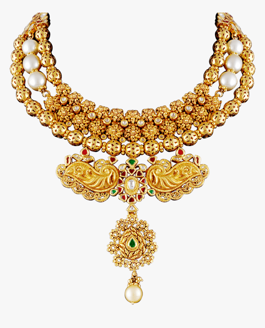Gold Necklace Luxury - Gold Necklace Png, Transparent Png, Free Download