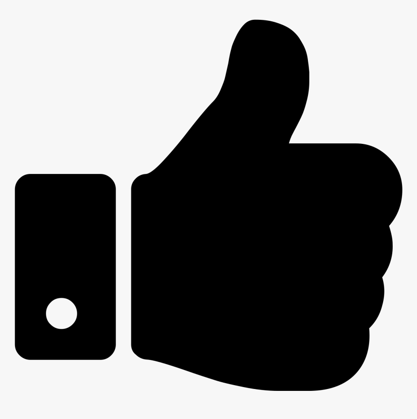 Black Thumbs Up Png, Transparent Png, Free Download