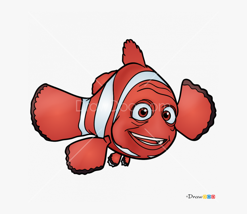 665 X 665 - Finding Nemo Marlin Drawing, HD Png Download, Free Download