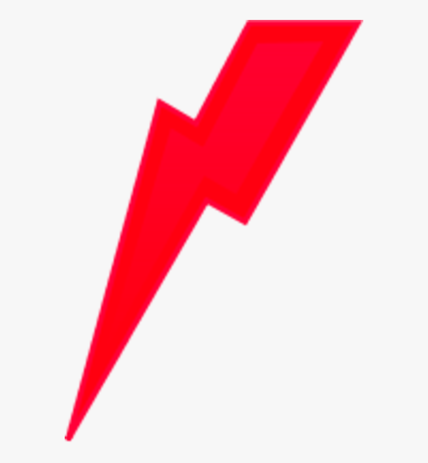Red Lightning Png - Red Lightning Bolt Transparent, Png Download - kindpng