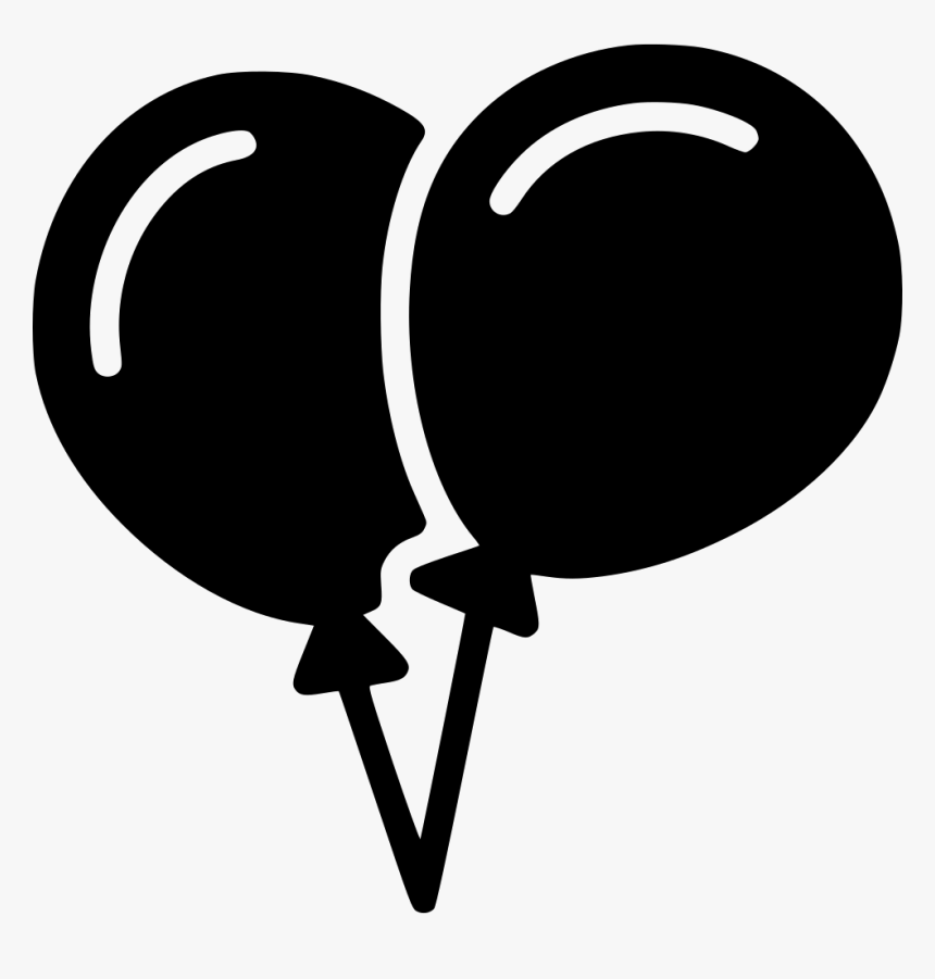 Balloons - Black And White Balloons Clipart, HD Png Download - kindpng
