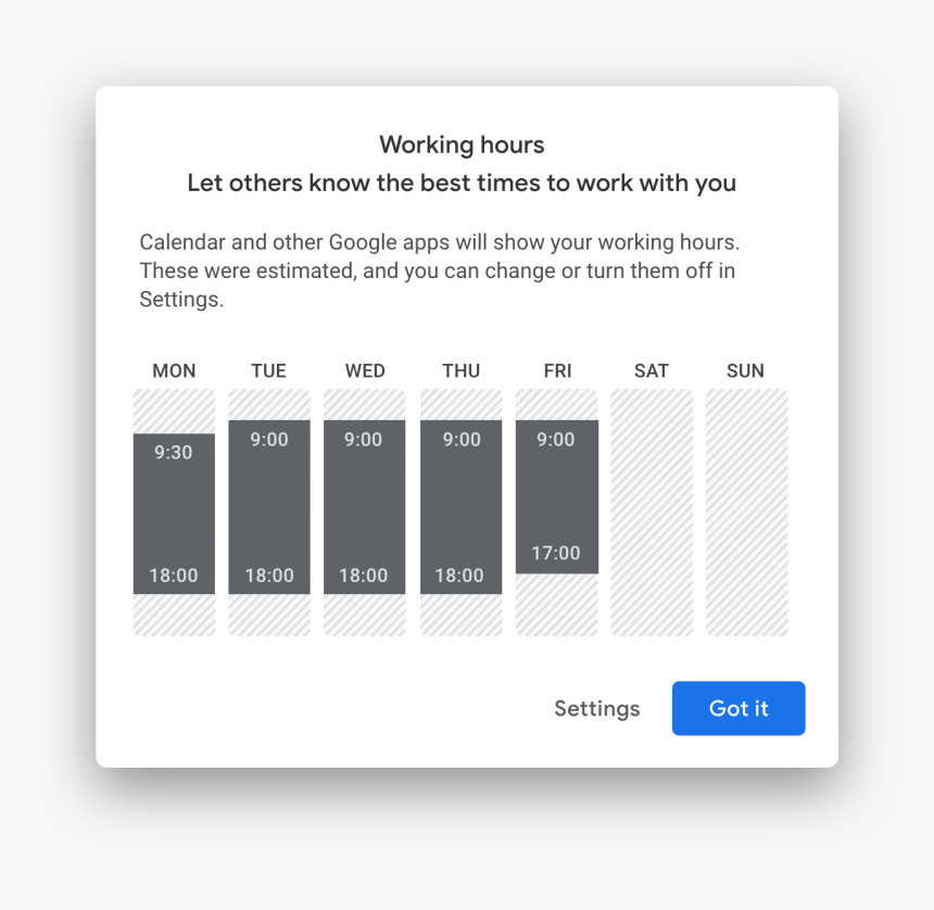 Google Calendar Working Hours, HD Png Download, Free Download