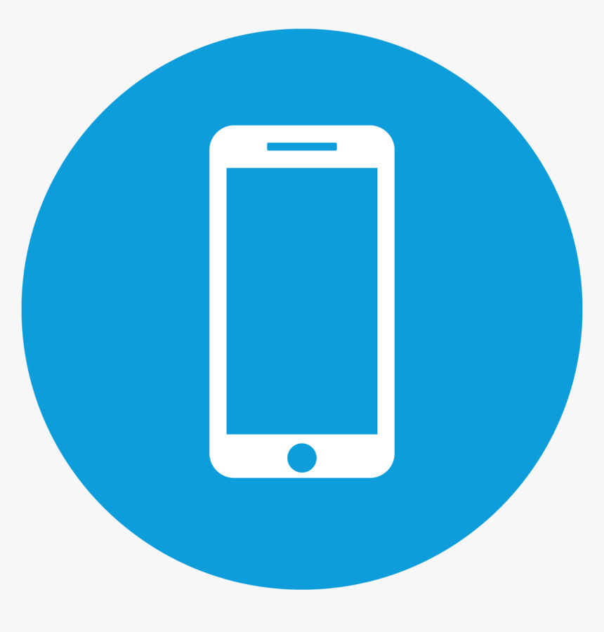Blue Smart Phone Icon Clipart , Png Download - Mobile Phone Logo Blue Png, Transparent Png, Free Download
