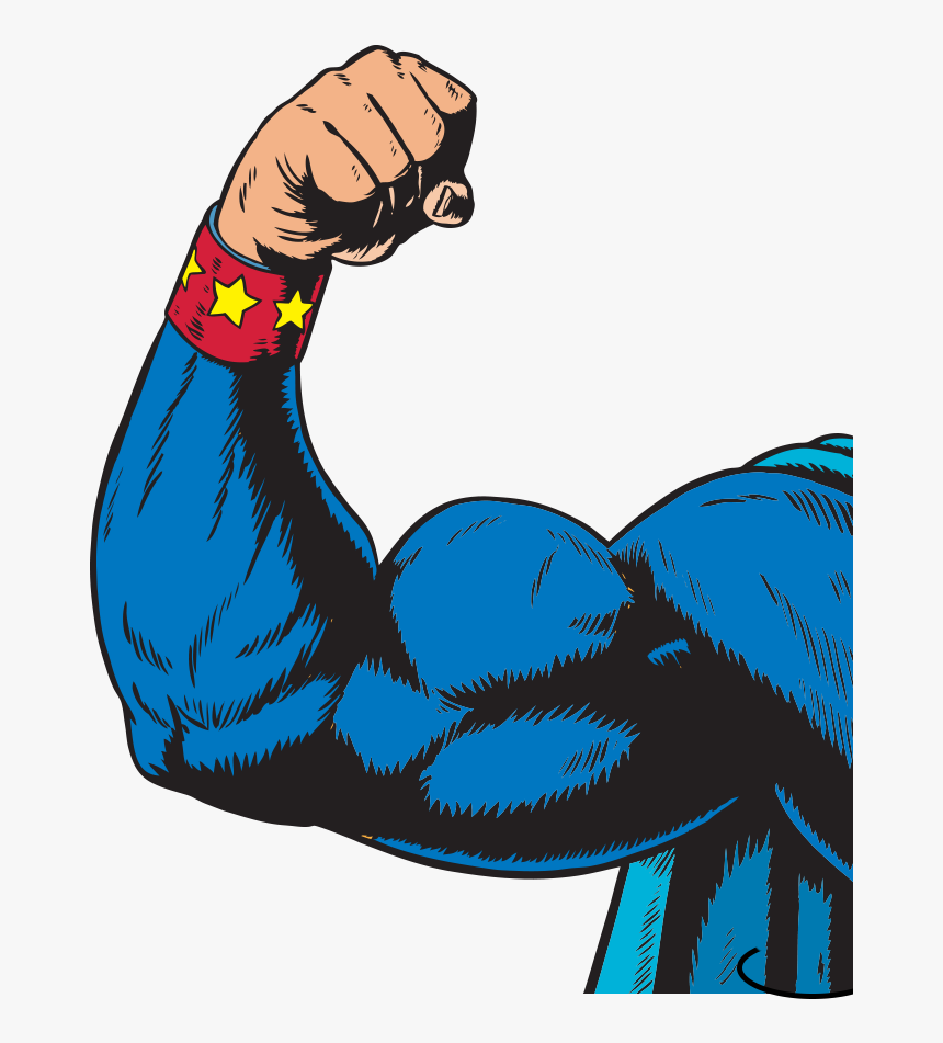 Arm Flexing Clipart , Png Download - Superhero Arm, Transparent Png, Free Download