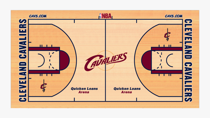 Cleveland Cavaliers New Court, HD Png Download, Free Download