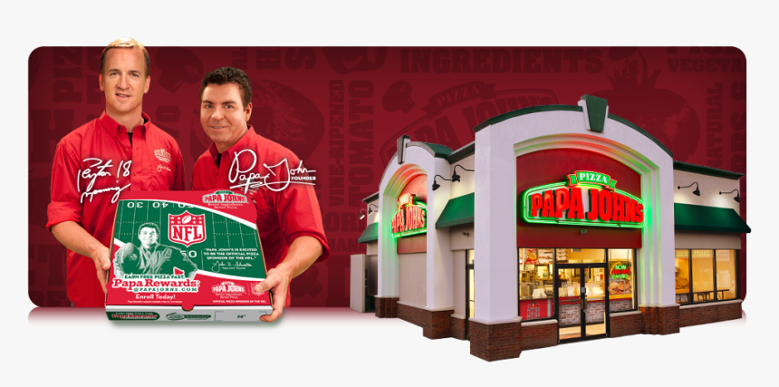 The Real Papa John Coming To The Vernon Papa John"s-1 - Papa Johns Pizza Franchise, HD Png Download, Free Download