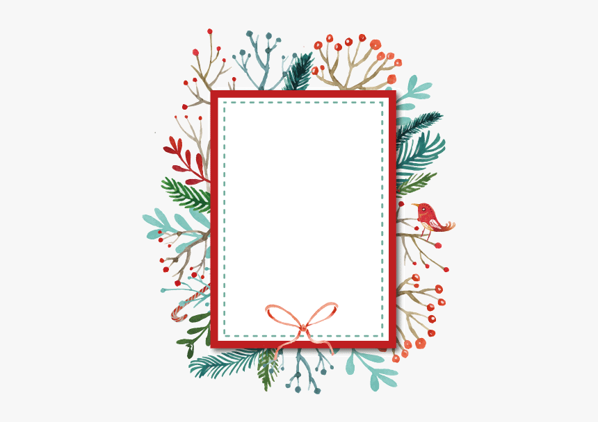 Pattern Copywriter Greeting Card White Border Christmas - Motif, HD Png Download, Free Download