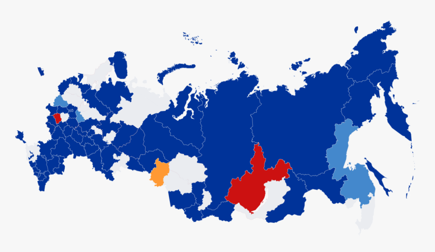 Russia Map Png , Png Download - Russia 2018 Election Map, Transparent Png, Free Download