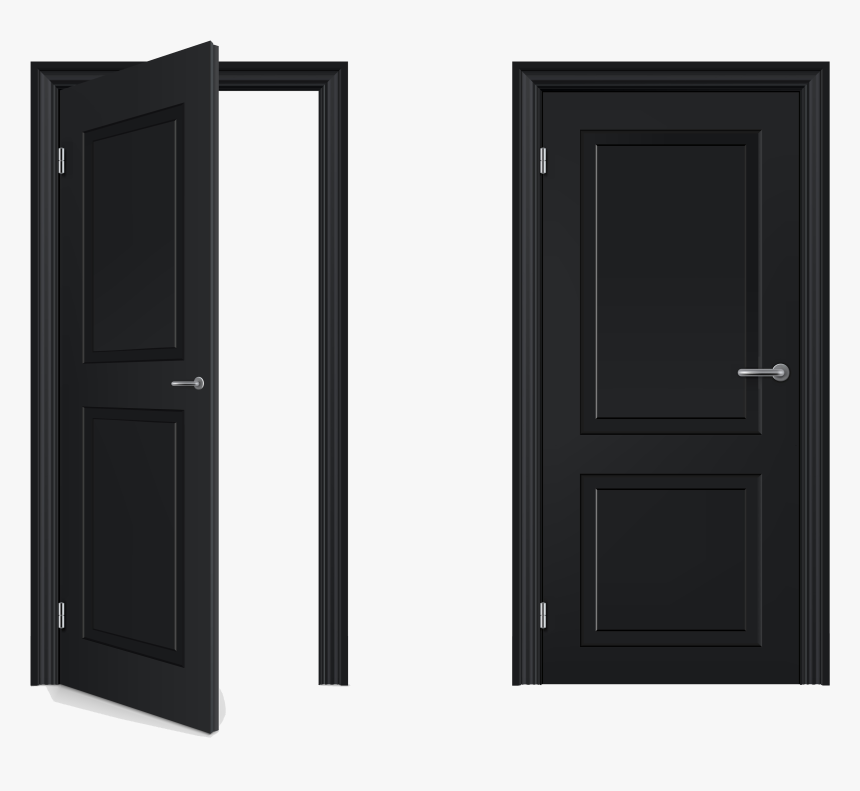 Open Door Closed Door , Png Download - Open And Closed Door Transparent, Png Download, Free Download