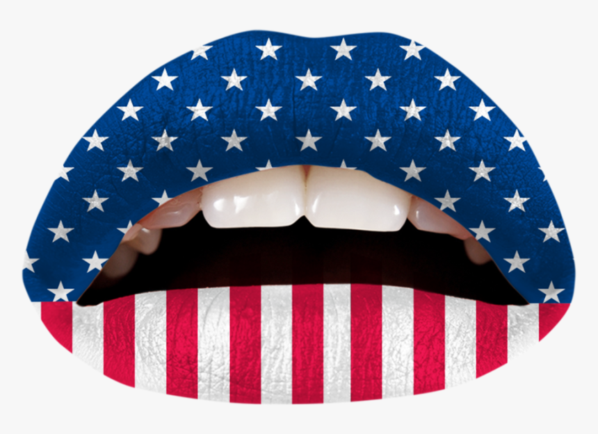 Download Transparent American Flags Clipart American Flag Lip Tattoo Hd Png Download Kindpng