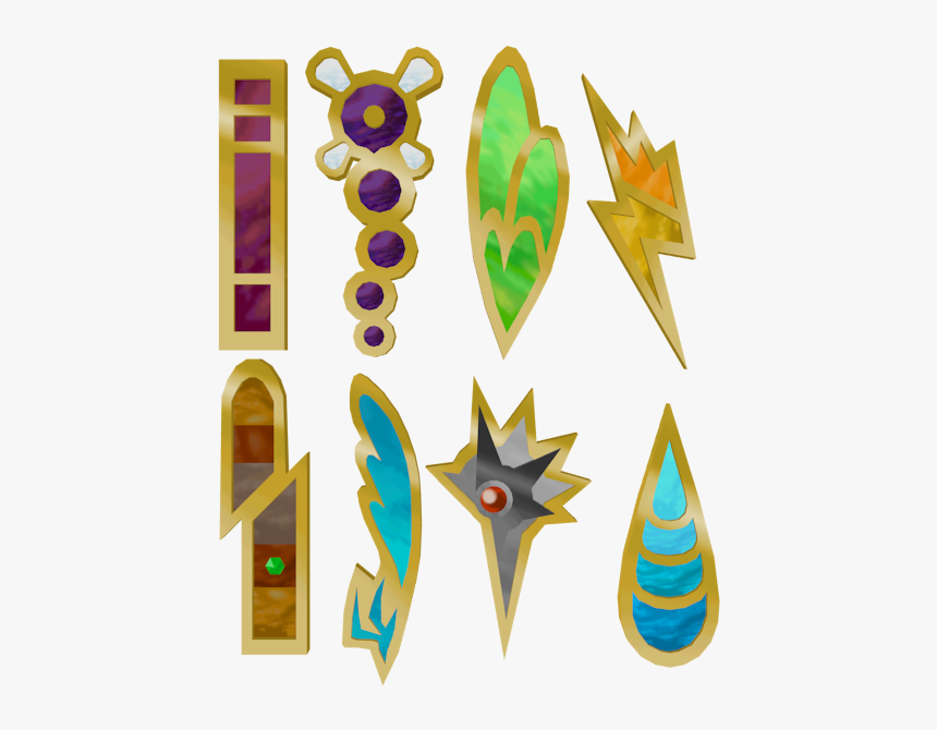 Download Zip Archive - Pokemon White Badges Transparent, HD Png Download, Free Download