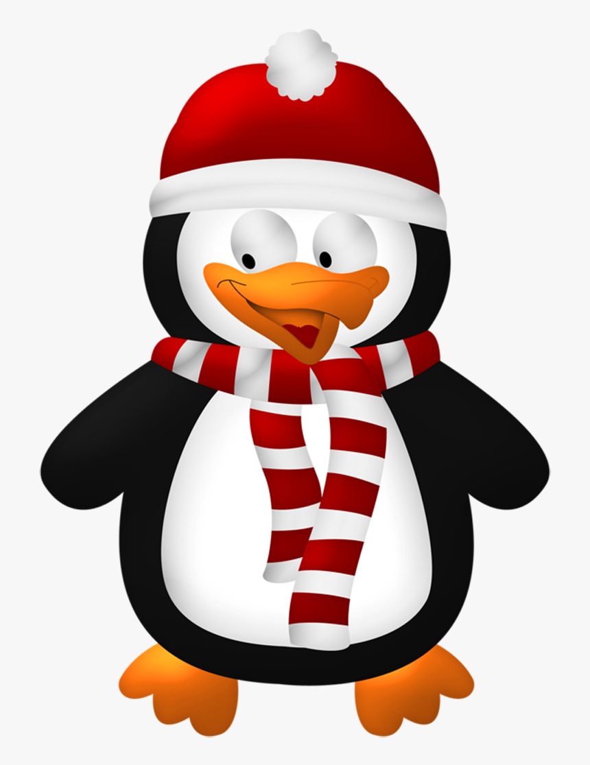 Cute Christmas Penguin Transparent Png Clipart​ - Christmas Penguin Clipart, Png Download, Free Download