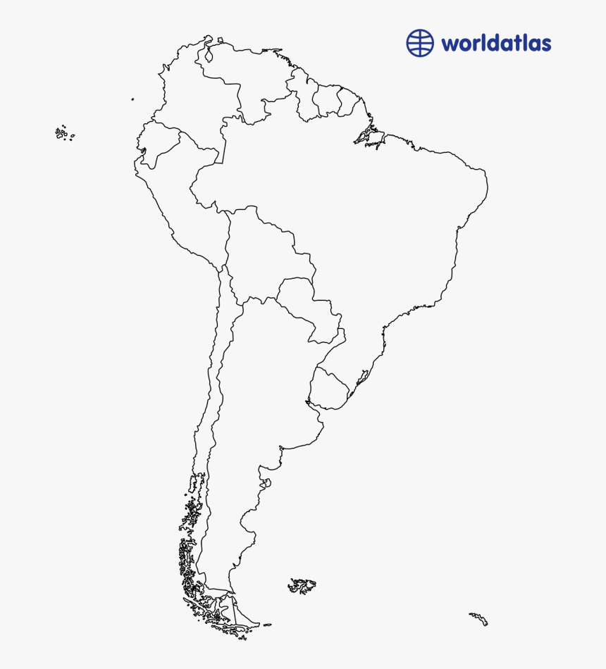 Usa Map Transparent - South America Border Map, HD Png Download, Free Download