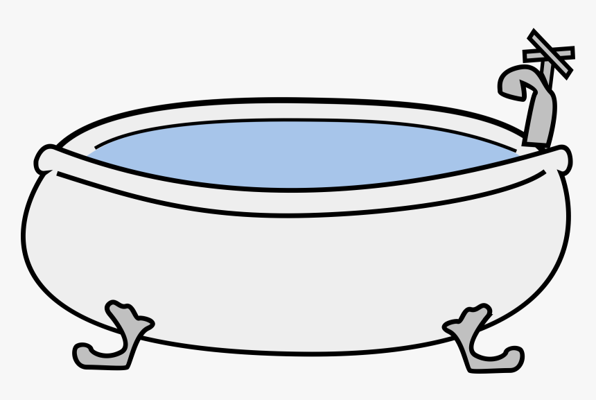 bathtub with bubbles clipart