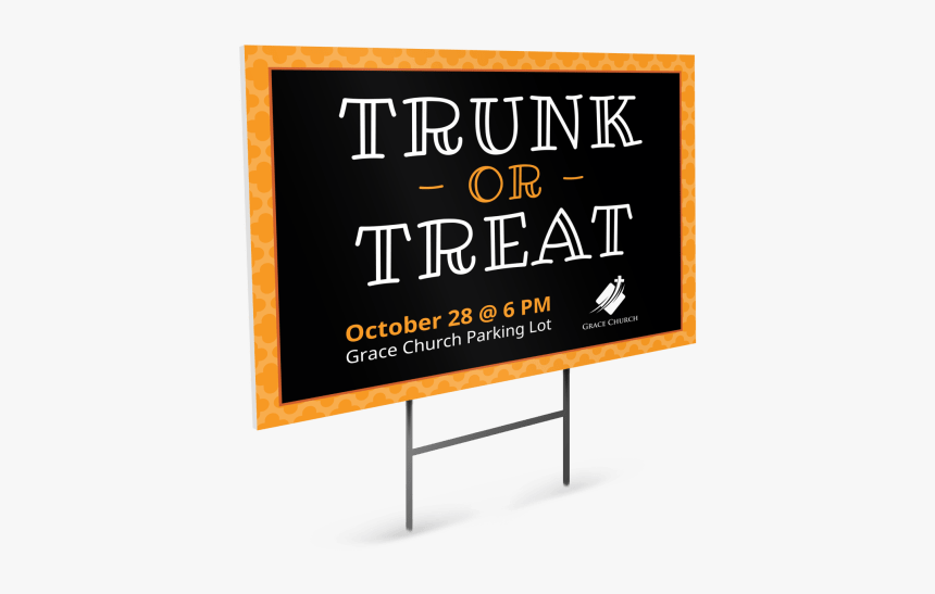 Halloween Trunk Or Treat Yard Sign Template Preview, HD Png Download, Free Download