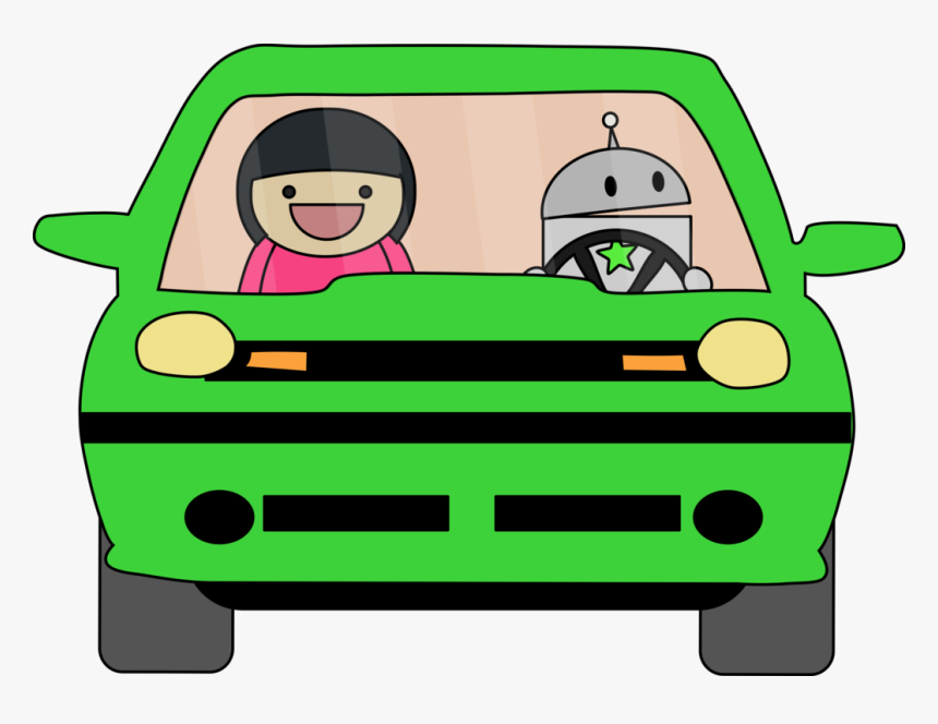 Car Clipart Driver Autonomous, HD Png Download, Free Download