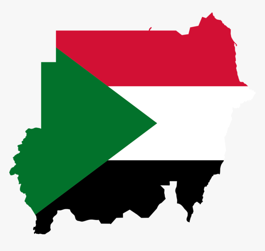 Sudan Flag Map Geography Outline Africa Country Hd Png Download Kindpng