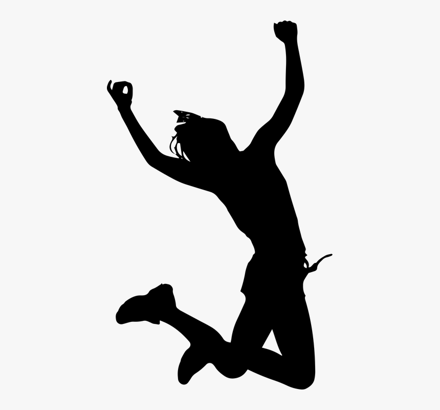 Women, Jumping, Silhouette, HD Png Download, Free Download