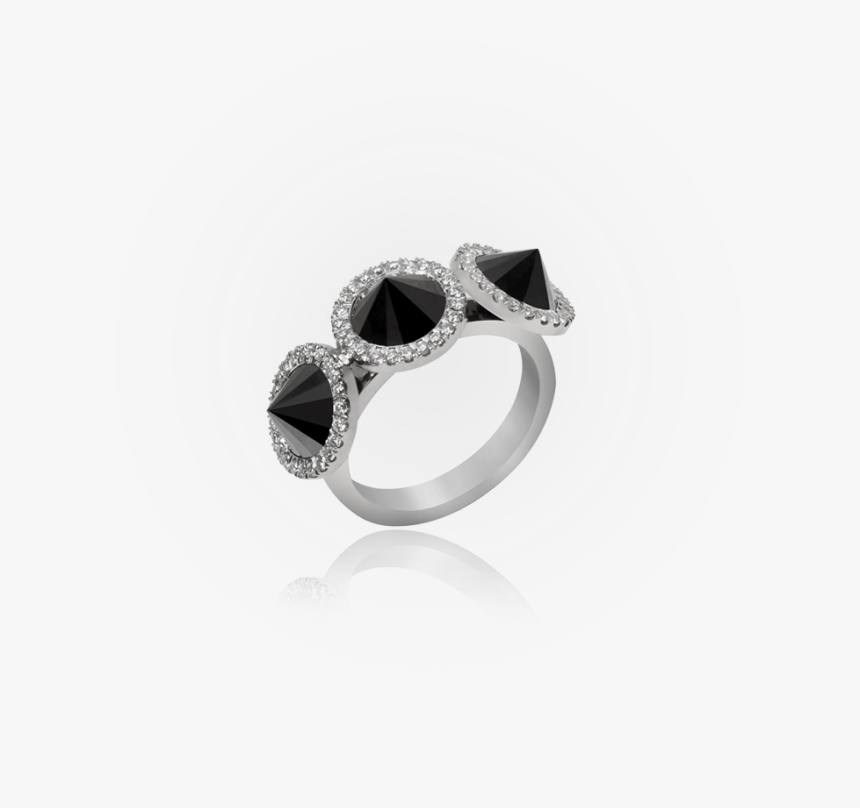 Inverted Black Diamond Ring - Pre-engagement Ring, HD Png Download, Free Download