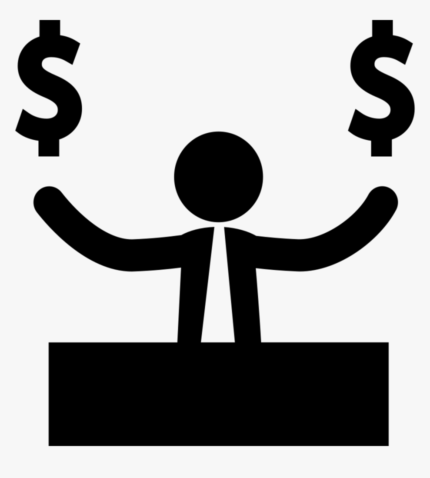 Businessman With Dollar Money Signs - Imagenes Del Signo De Dinero, HD Png Download, Free Download