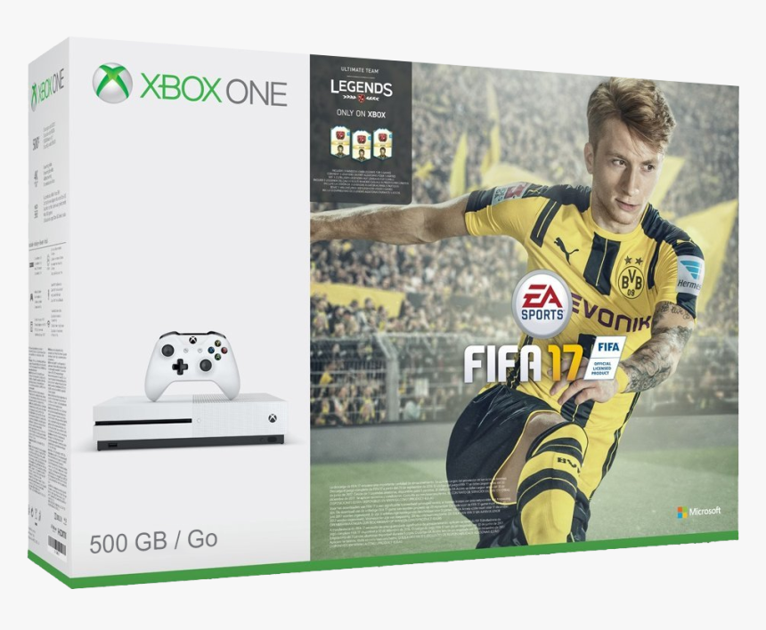 Xbox One S With Fifa 17, HD Png Download, Free Download