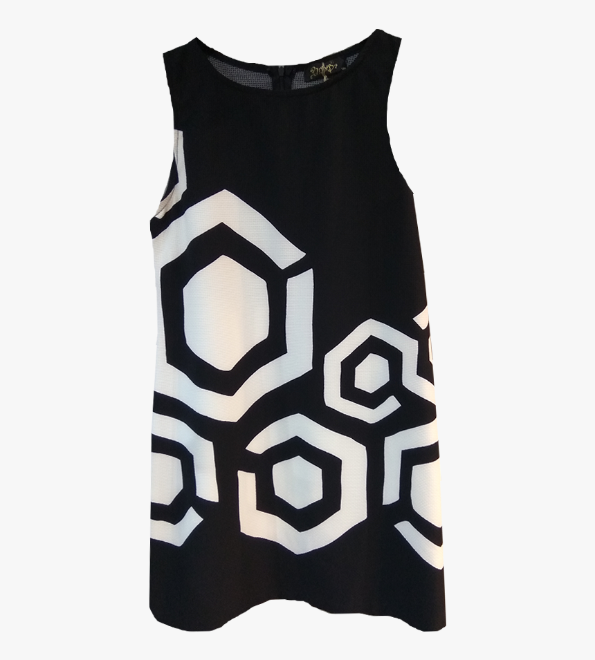 Short Dress With Geometric Patterns - Dress, HD Png Download, Free Download