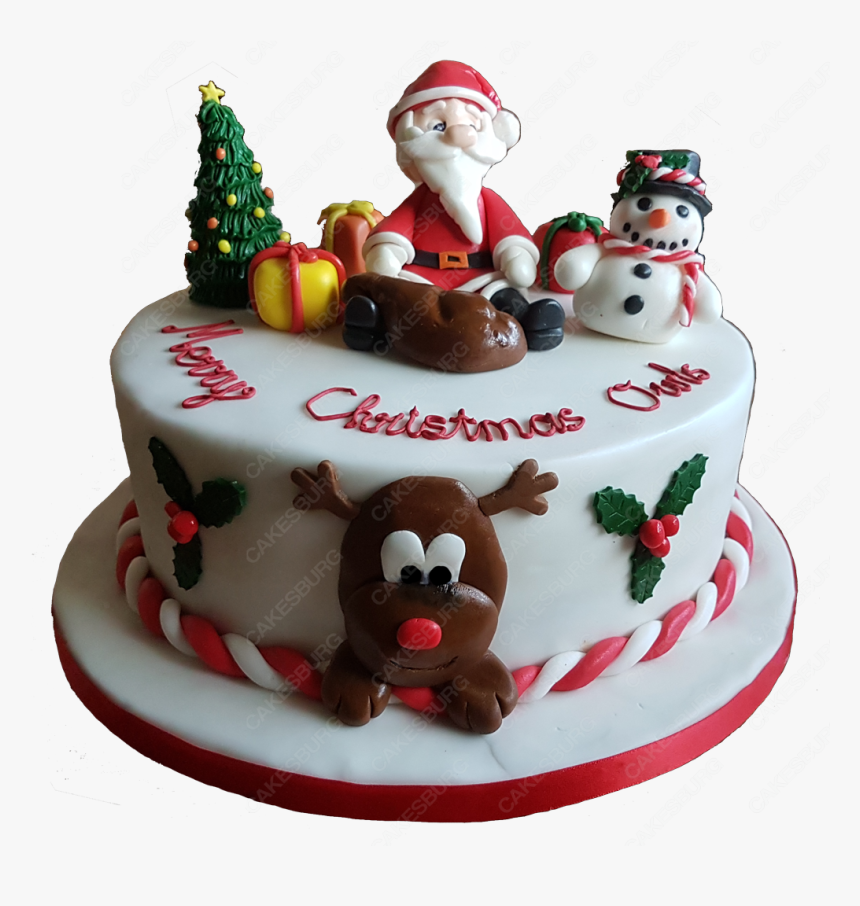 Christmas Cake Png, Transparent Png, Free Download