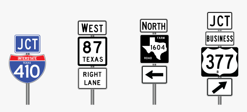 Examples Of A Guide Sign Unit - Guide Sign Examples Road, HD Png Download, Free Download