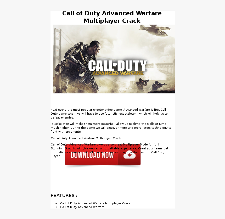 Call Of Duty Advanced Warfare Full Hd, HD Png Download, Free Download