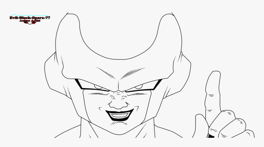 Transparent Golden Frieza Png - Golden Frieza Drawing Easy, Png Download, Free Download