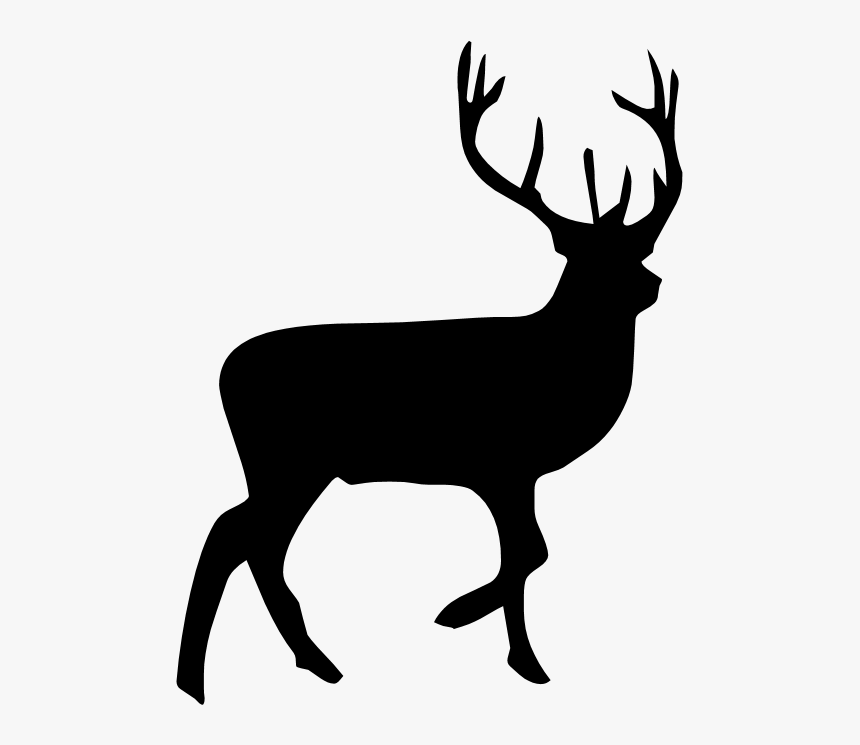 Reindeer Moose Silhouette Clip Art - Reindeer Silhouette, HD Png Download, Free Download